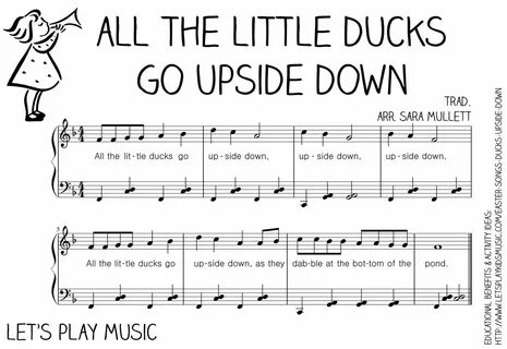All The Little Ducks Go Upside Down : Action Song - Let's Pl