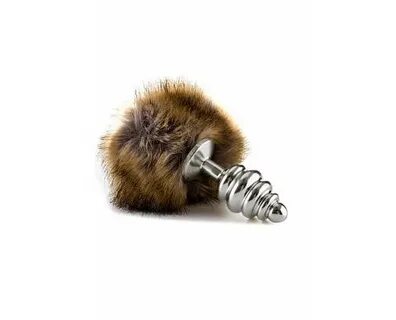 Купить Анальная пробка Extra Feel Bunny Tail Buttplug Silver