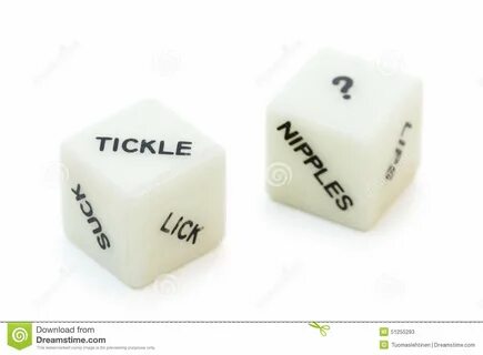 Two Sex Dice Toys For Couples With Different Words Stock Image - Image of w...