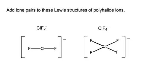 Solved Add lone pairs to these Lewis structures of Chegg.com