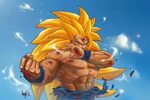 Goku Super Saiyan 3 - Colors by Akujin-b0x Personajes de dra