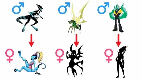 Ben 10 Gender Characters Swap - Stinkfly, XLR8, Diamondhead 