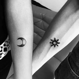 Sun and moon tattoos represent a classic example of adding m