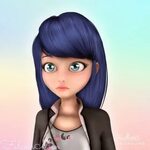 Marinette with her hair down Miraculous Amino