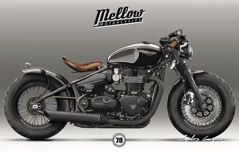 #TRIUMPH #BOBBER #BLACK #motorcycle #custom #WheelsOfSteel #RollYourOwn Мот...