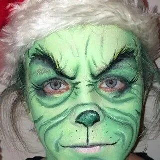 Love this Grinch face paint... may get a couple of stares in