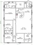 Barndominium Floor Plans 40x60 5 Bedroom 2 Bathroom Barndomi