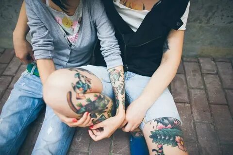 Татуированные пары- Тату фото Галерея идей для татуировок Фо