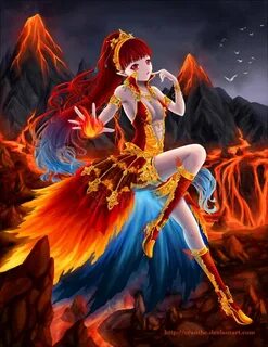 Inspirierend Anime Girl With Fire Magic - Seleran