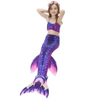 Kids Fish Costume For Swimming Bikini Clothing Girls 3 12 Ye