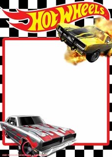 FREE Printable Hot Wheels Invitation Template - Ferrari, Cor