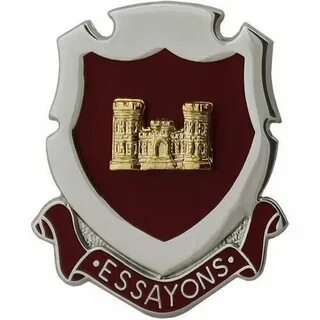 Army Essayons Engineer Regimental Corps Crest Army corps of 