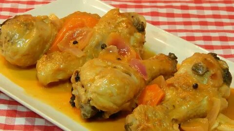 Cómo hacer pollo en escabeche receta fácil - YouTube