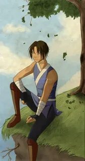 Sokka, he should ware his hair down more often! Sokka hair d