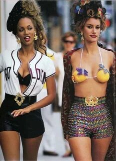 Tyra Banks & Susan Holmes, Elle US, March 1993 Fashion, 90s 
