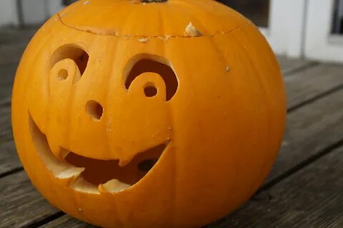 Orange pumpkin ghost in autumn free image download
