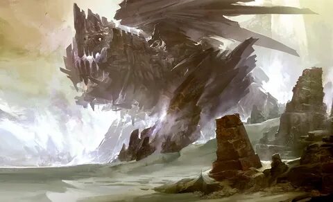 File:Dragon 07 concept art (Rock Dragon).jpg - Guild Wars 2 