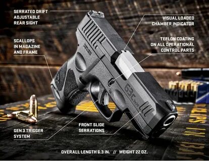 The New Generation Continues. Compact Carry Taurus G3c 9mm (