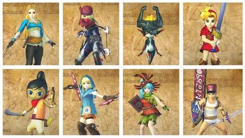 Hyrule Warriors Definitive Edition All Costumes - YouTube