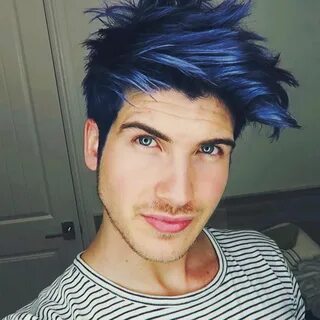 Joey Graceffa on Instagram: "My new blue hair! Check it out 