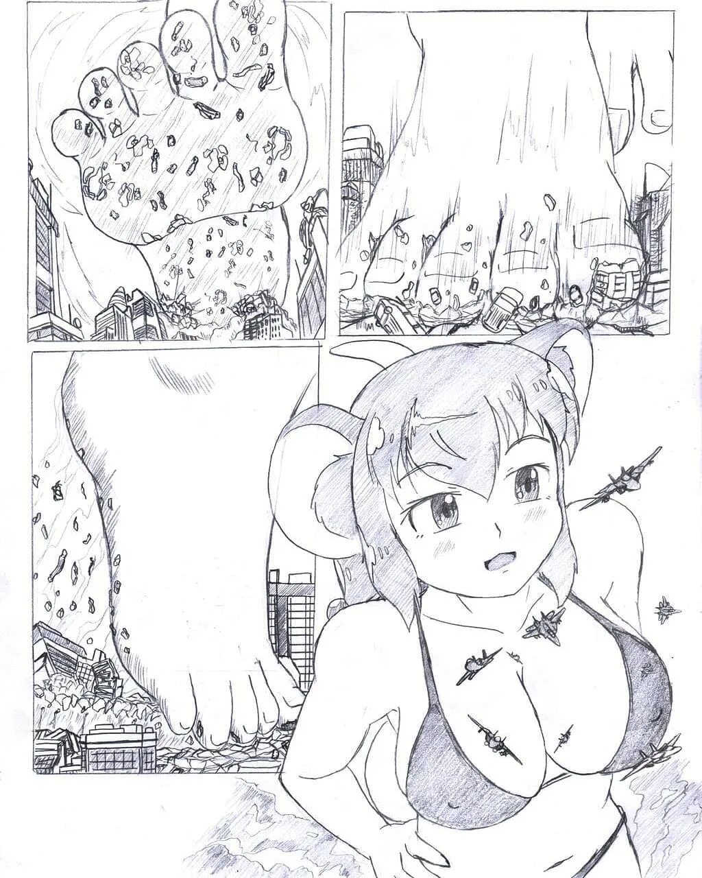 ...Page 26 to 30 Anya playing with some jets. #traditionalart #sketch #sket...