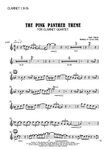 The Pink Panther For Clarinet Quartet Music Sheet Download -