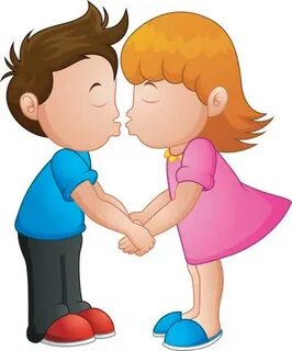 Kiss clipart kid cute - Pencil and in color kiss clipart kid