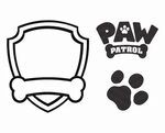 Coloring Pages : Paw Patrol Badge Template Printable Awesome