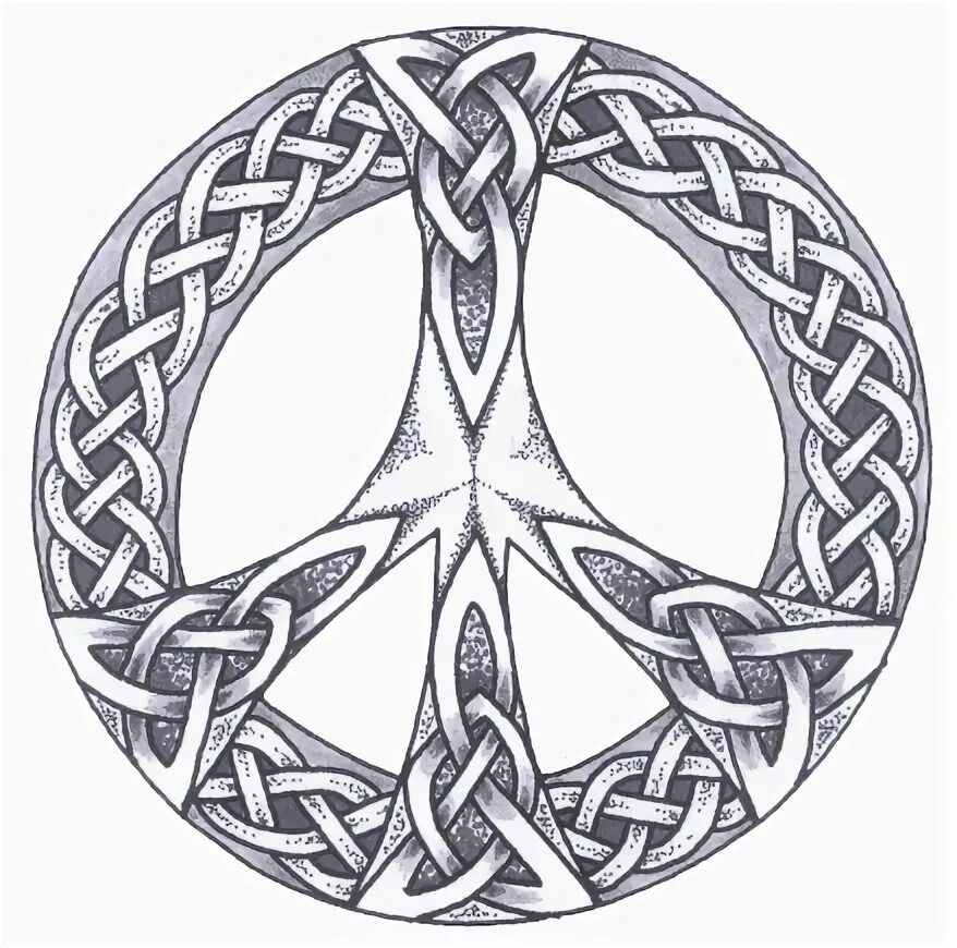 THE BLACK TATTOOS: Celtic Tattoos Peace sign tattoos, Celtic