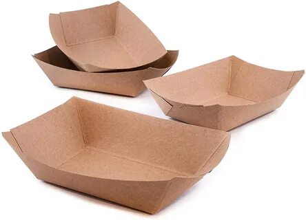 PaperMi Cheap Brown Paper Food Tray Dog Pap Disposable Hot K