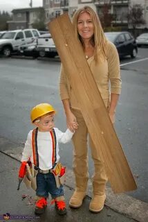 Construction Worker & Wood - Halloween Costume Contest at Co