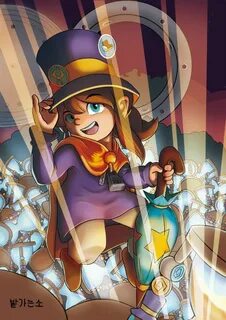 A Hat in Time, Hat Kid, 모자걸, Fan art, game A hat in time, Gi