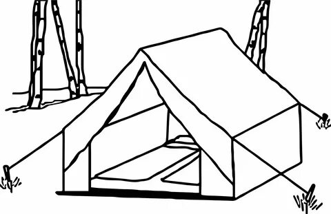 nice Tent Art Camping Coloring Pages Camping coloring pages,