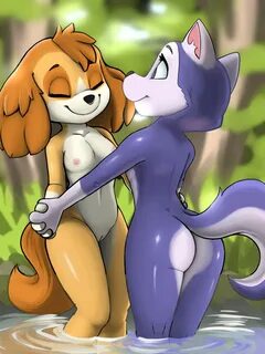 FurryBooru - anthro anthrofied blue eyes breasts butt canid 