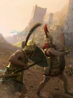 Hector vs. Achilles Ancient war, Ancient warfare, Ancient ci