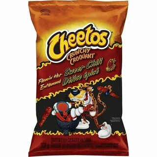 4 Bags Cheetos Flamin' Hot Sweet Chili LARGE Size 300g FRITO