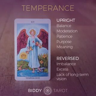Temperance Tarot Card / Temperance - Tammy Tarot Card by Sar