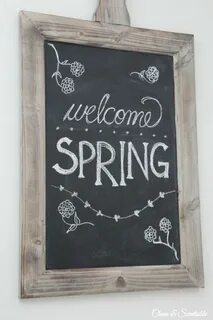 23 Spring Decor Ideas You Can DIY - fancydecors Spring chalk