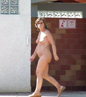 Mother walks around naked