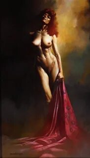 Boris Vallejo art erotic nude "Untitled 159"