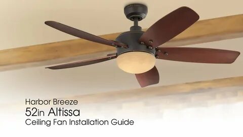 How To Install The Harbor Breeze 60 In Saratoga Ceiling Fan 