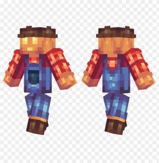 minecraft skins farmer pumpkin skin PNG image with transpare