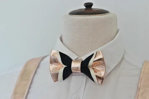 Navy And Rose Gold Tie