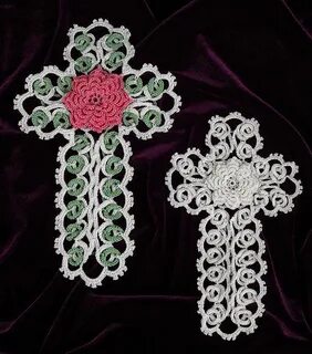 Crochet Celtic Cross Crochet jewelry patterns, Crochet cross