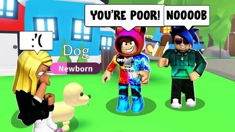 Toxic Rich Kids Bully Poor Girl Until She Cries (Roblox Adop