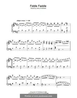 Л. Андерсон: Fiddle Faddle ноты на MusicaNeo