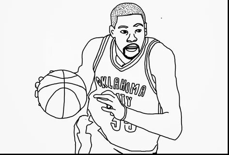 Coloring Pages Kevin Durant Lebron James Basketball Player S