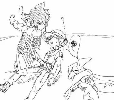 Ash Ketchum and Alain ♡ I give good credit to whoever made t