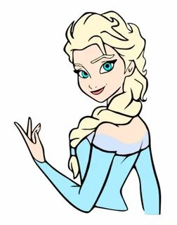 Displaying KraftyNook_FROZEN - Elsa v2.svg Disney silhouette