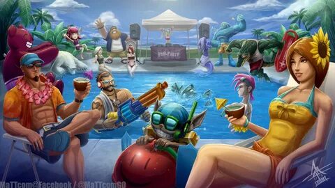 League of Legends Pool Party 2013 by *MaTTcomGO on deviantAR